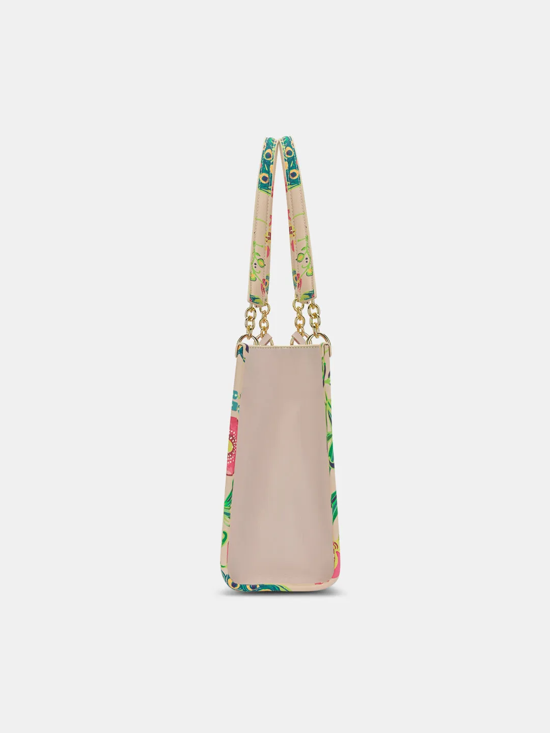 Abutilon Print Large Box Tote Bag