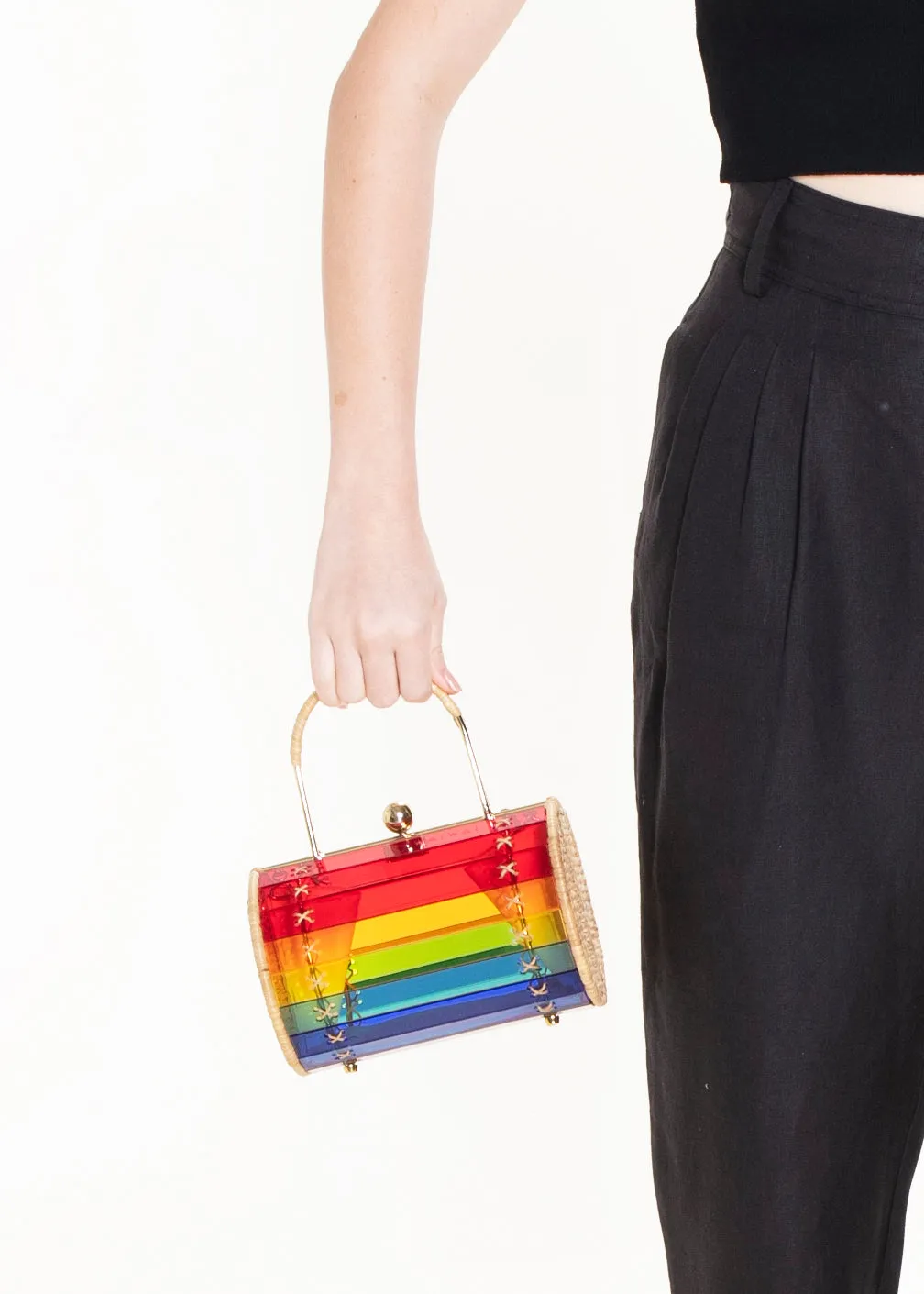 Alix Gold Bag Rainbow