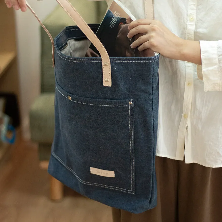 Blue Jean Tote Bag Womens Denim Totes Blue Denim Tote Handbags