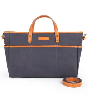 Canvas Leather Mens Simple Portable Caramel Tote Bag Shoulder Bag Army Green Diagonal Bag for Men