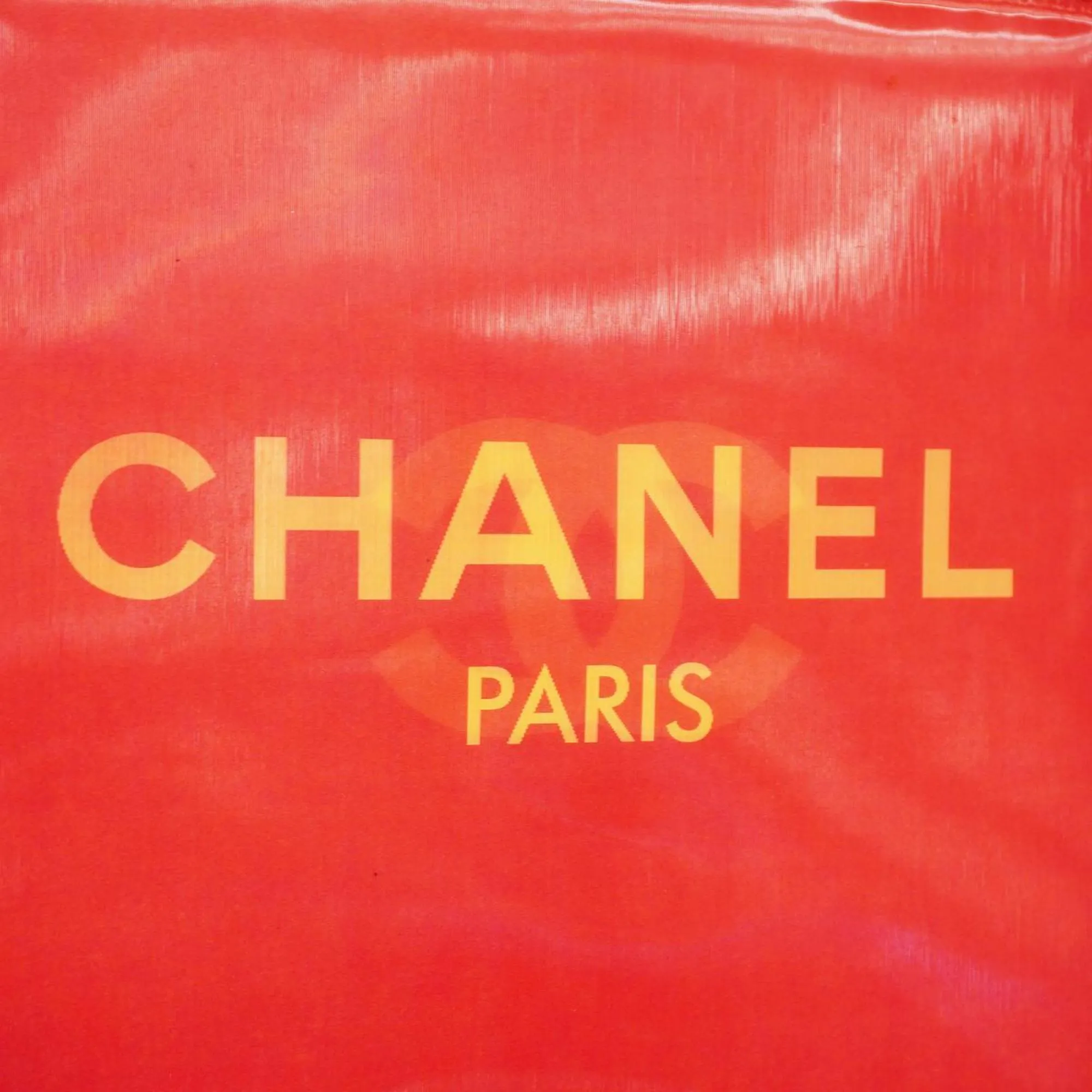 Chanel Shoulder Bag Chain Hologram Red Women's