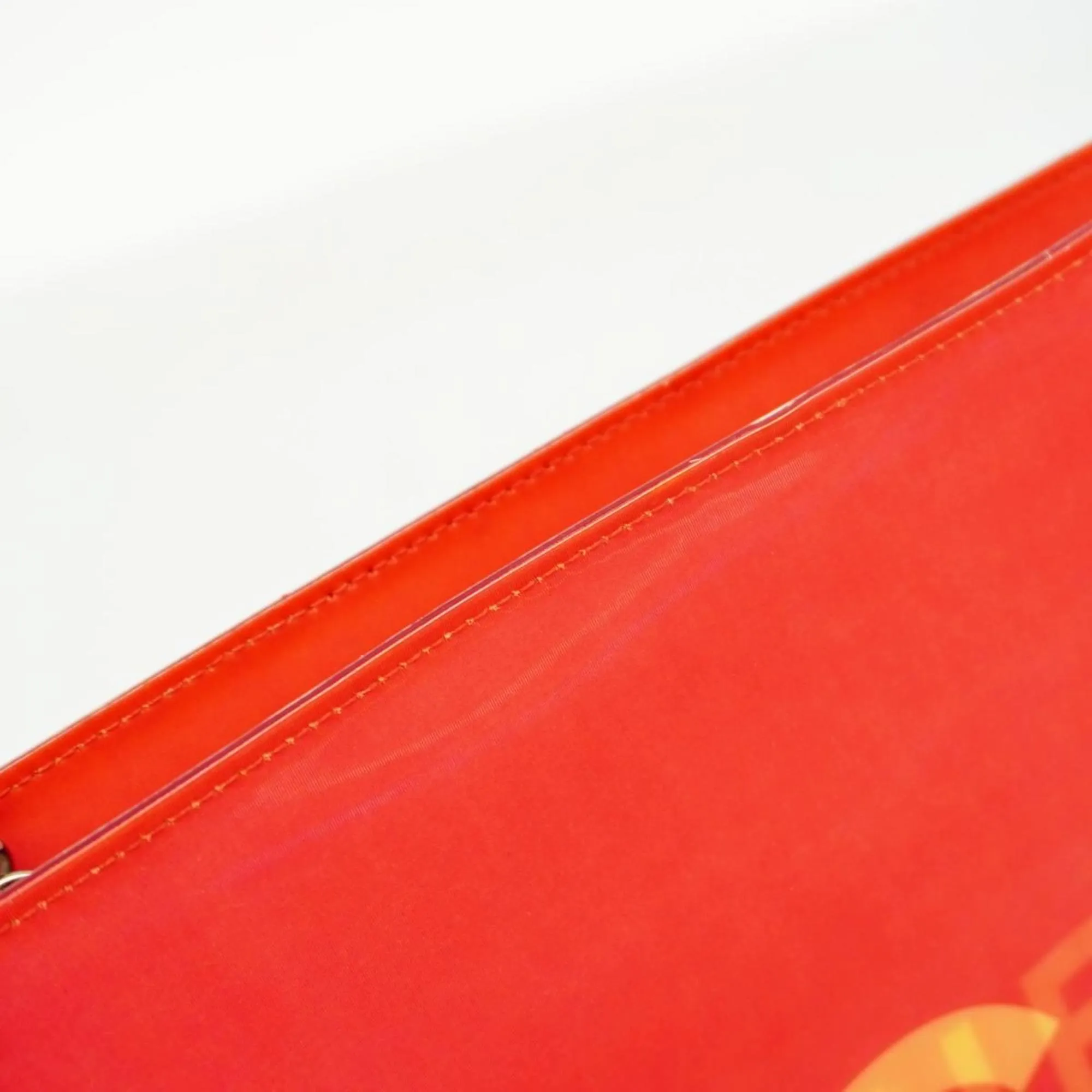 Chanel Shoulder Bag Chain Hologram Red Women's