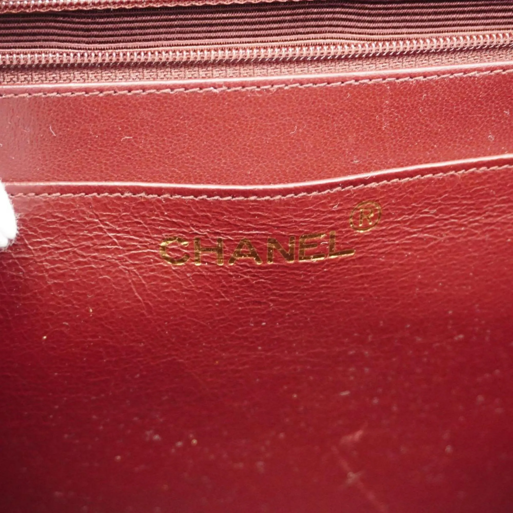 Chanel Shoulder Bag Deca Matelasse W Chain Lambskin Black Women's