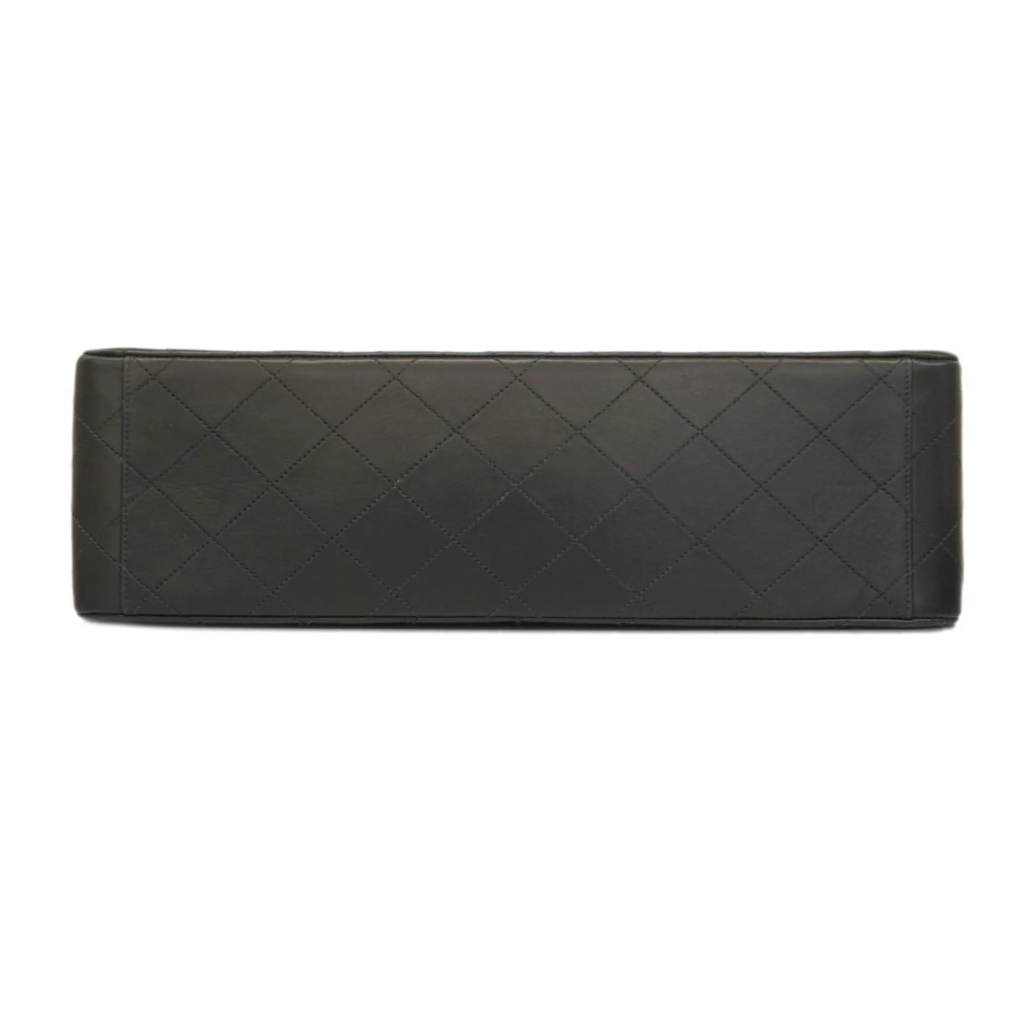 Chanel Shoulder Bag Deca Matelasse W Chain Lambskin Black Women's