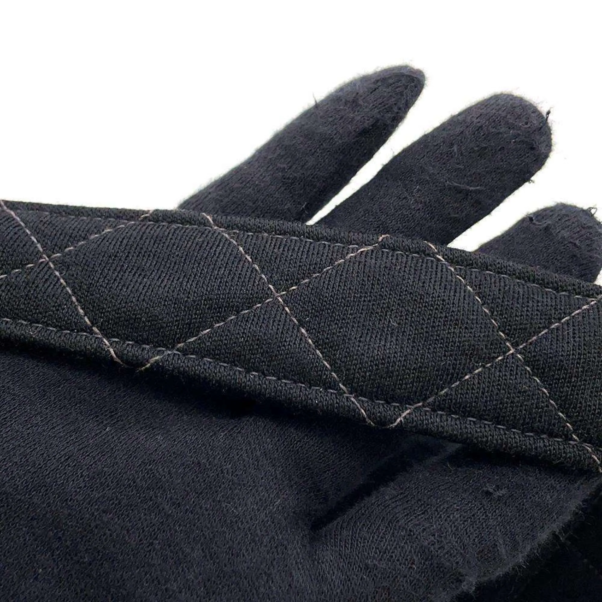 Chanel Shoulder Bag Double Face Matelasse Coco Mark Cotton CHANEL Black