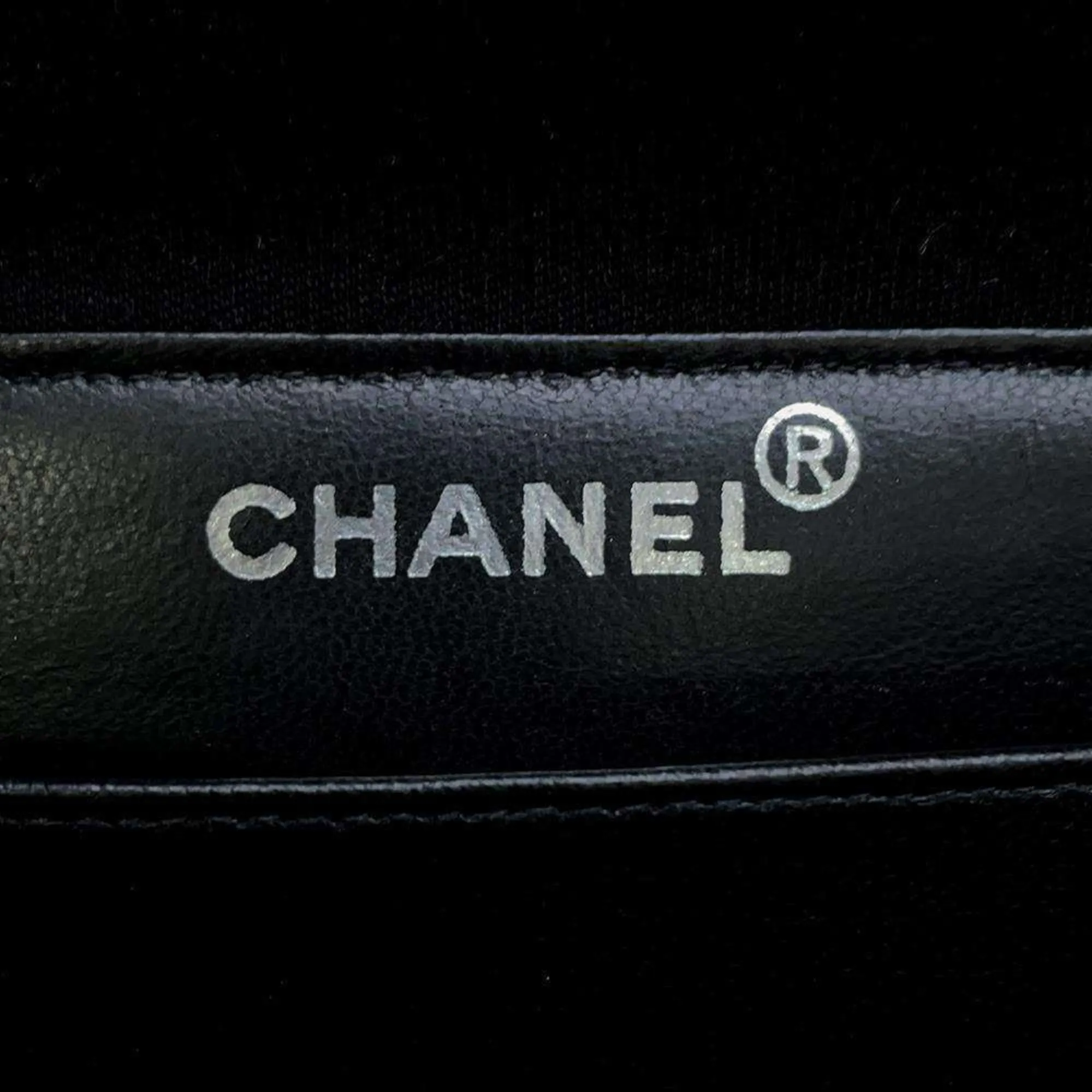 Chanel Shoulder Bag Double Face Matelasse Coco Mark Cotton CHANEL Black