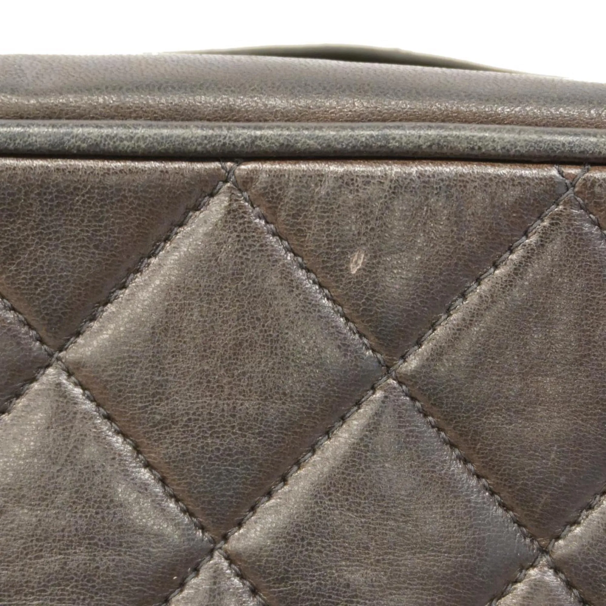 Chanel Shoulder Bag with Matelasse Bag, Lambskin, Black, Women's