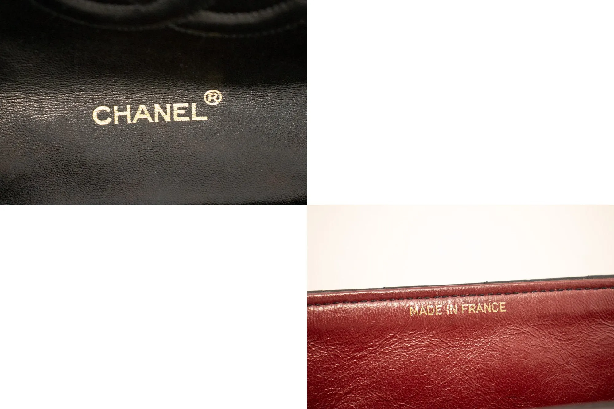 CHANEL Vintage Half Moon Chain Shoulder Bag Single Flap Quilted