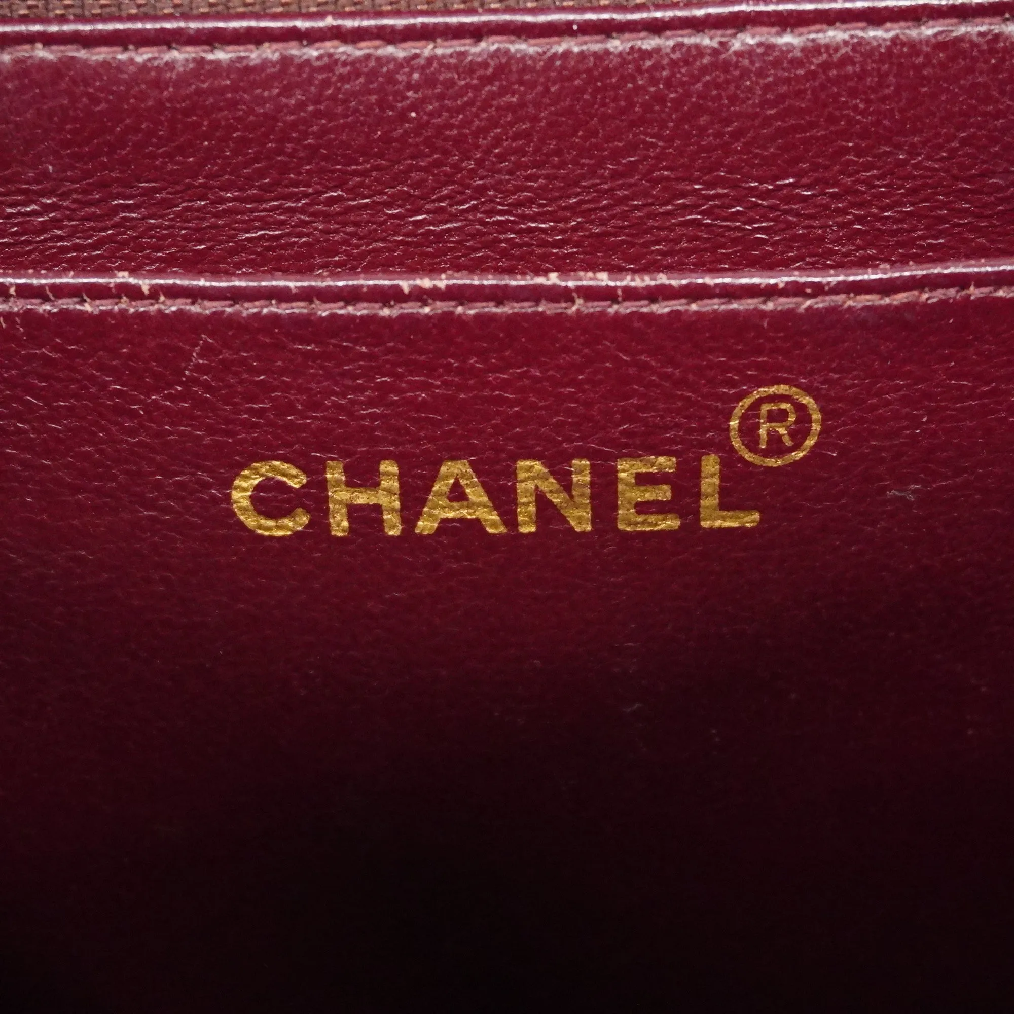 ChanelAuth  Mademoiselle W Chain Women's Leather Shoulder Bag Black