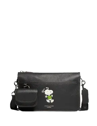 Coach Coach X Peanuts Heritage Convertible Crossbody With Snoopy Motif