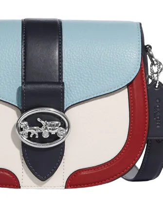 Coach Georgie Saddle Bag In Colorblock