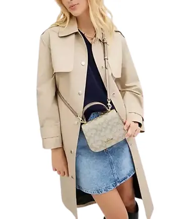 Coach Lysa Top Handle Bag In Signature Canvas