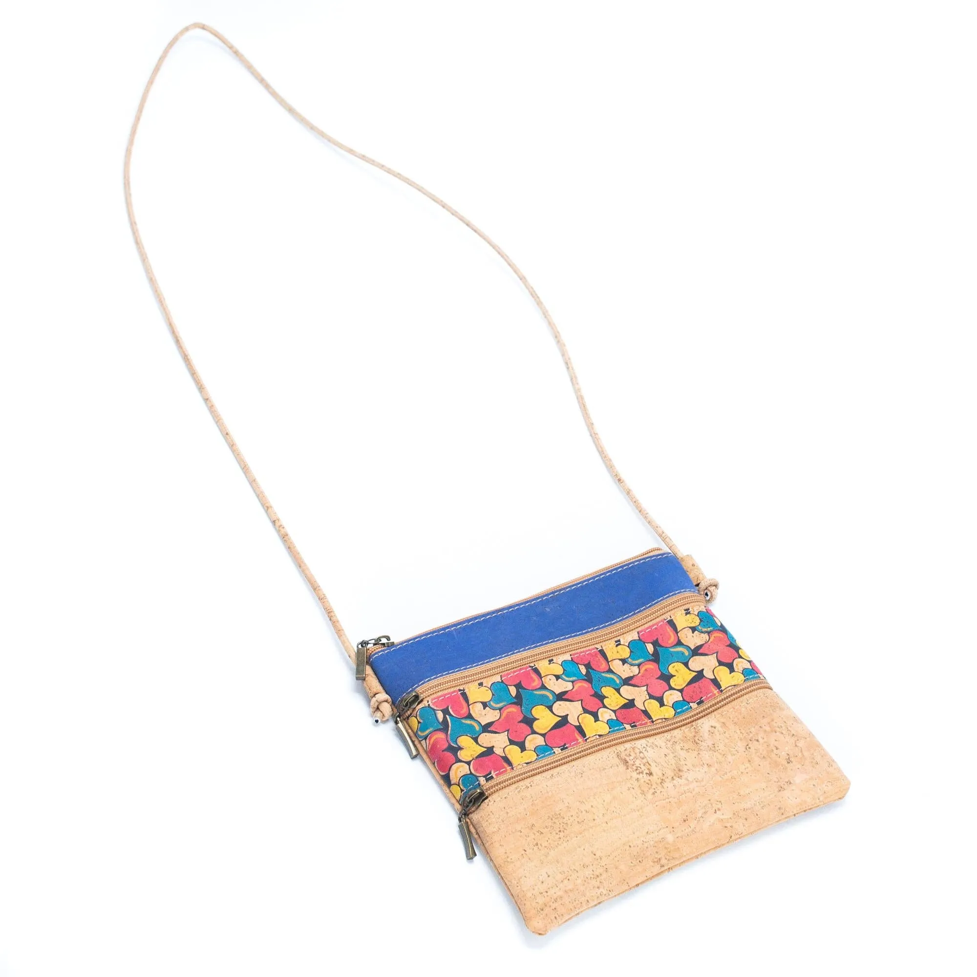 Cork Pattern stitching ladies cork crossbody bag BAGP-206