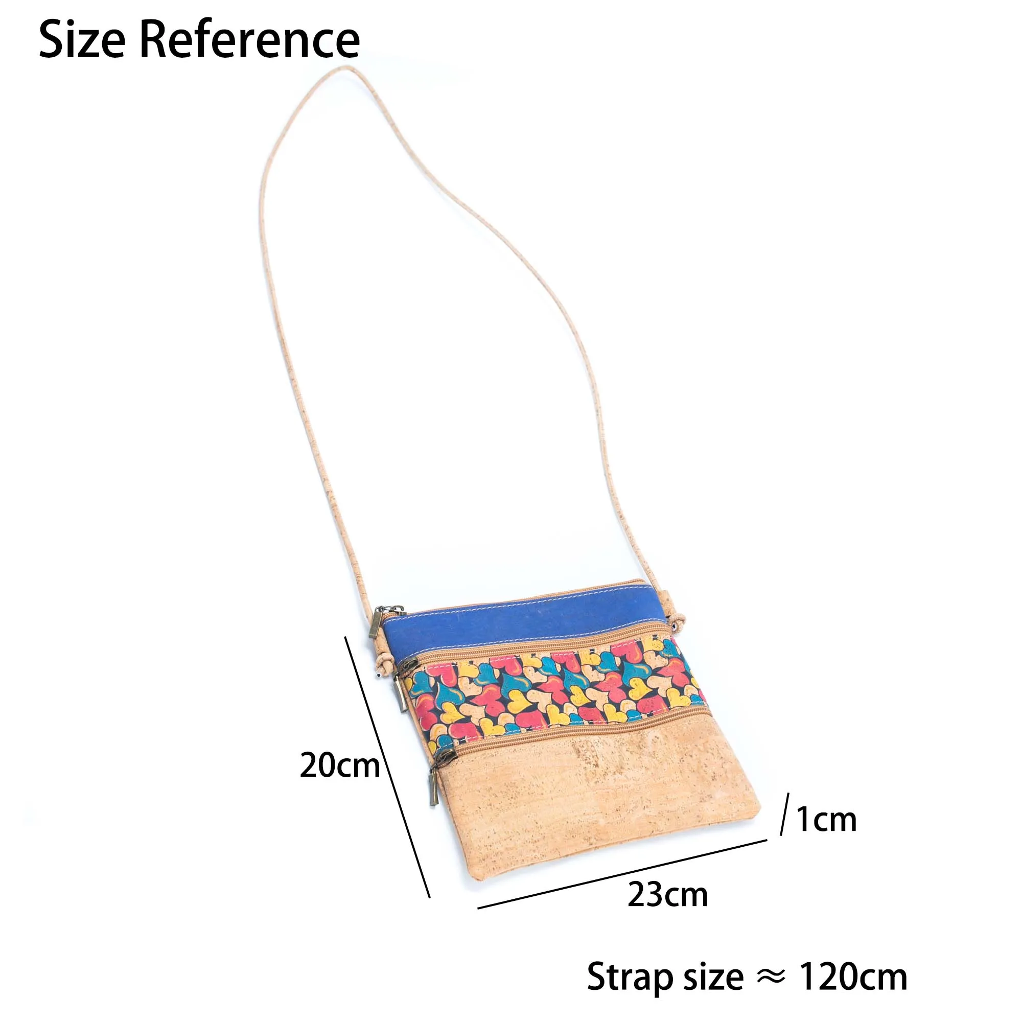 Cork Pattern stitching ladies cork crossbody bag BAGP-206