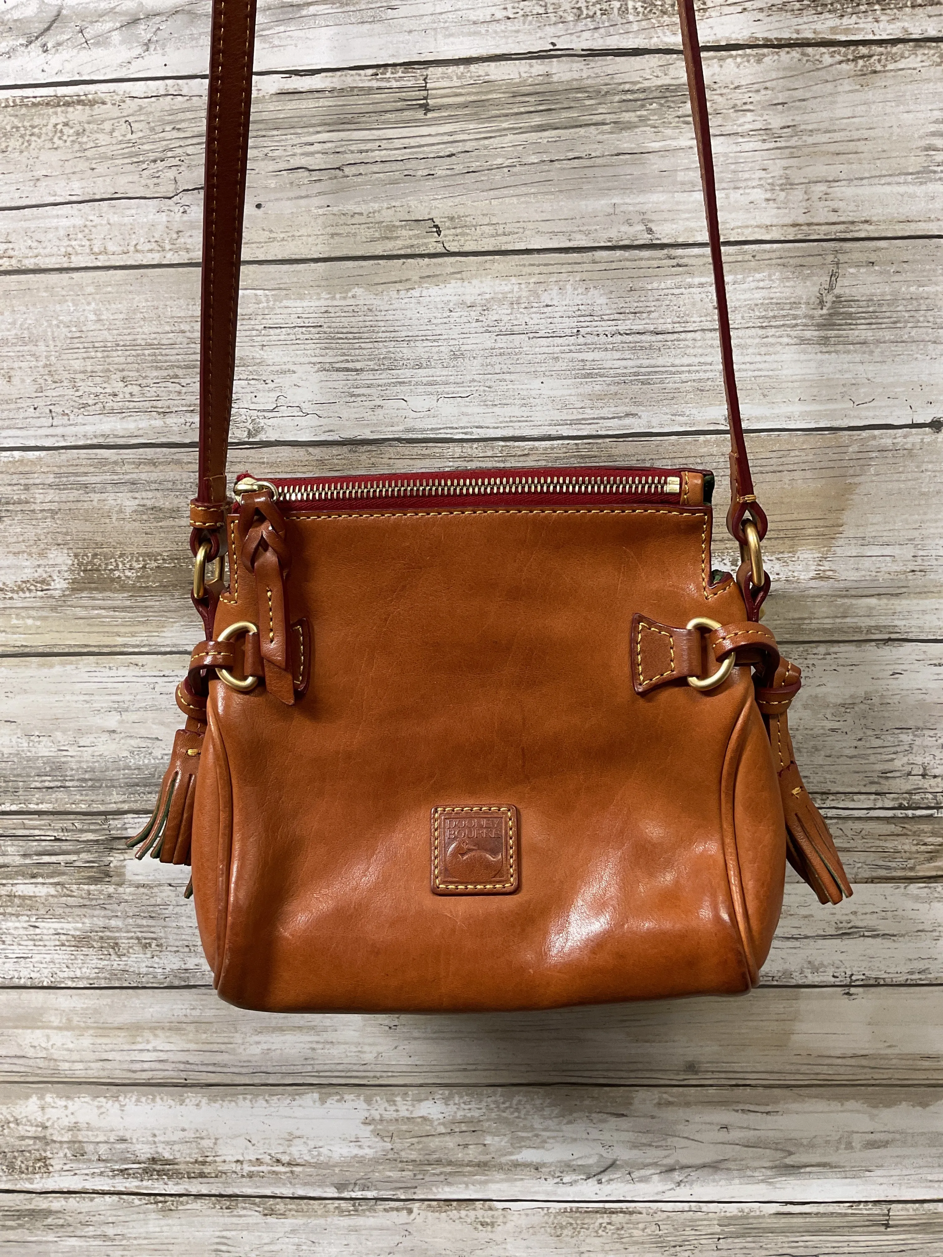 Crossbody Designer By Dooney And Bourke In Brown, Size:Small
