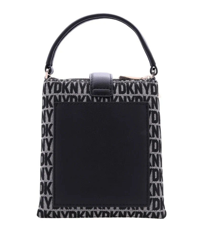 D.K.N.Y Deena Small Top Handle Crossbody Black Logo/Black