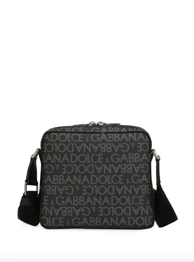Dolce & Gabbana coated jacquard crossbody bag