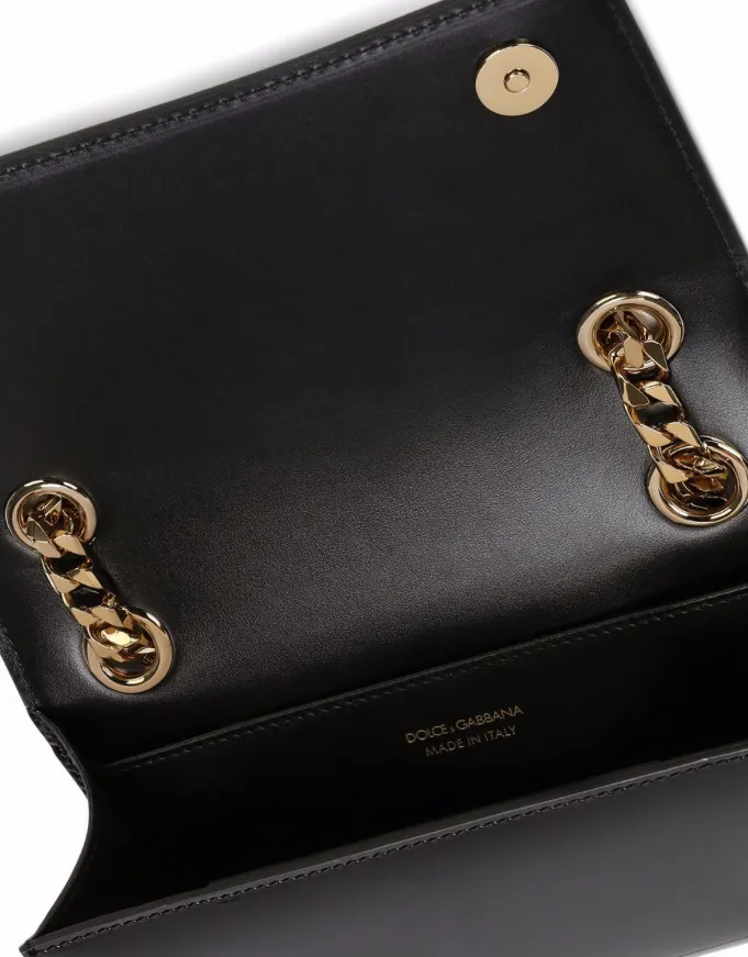 Dolce & Gabbana polished calfskin 3.5 phone bag