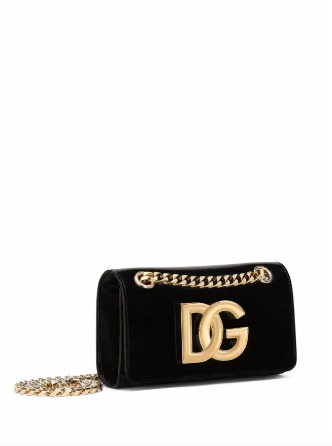 Dolce & Gabbana polished calfskin 3.5 phone bag