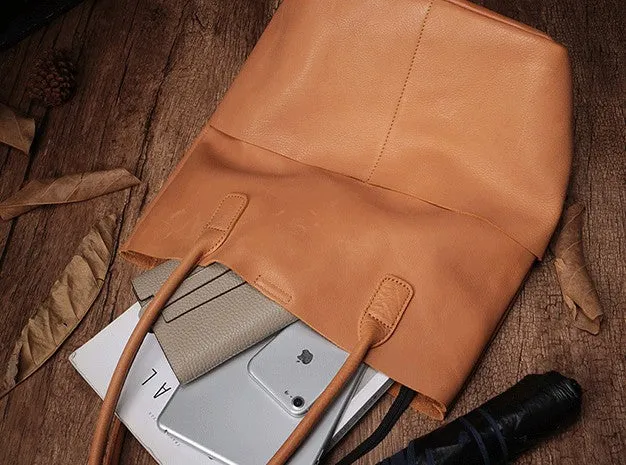 Fashion Black Leather Tote Bag Shopper Bag Brown Tote Purse For Women