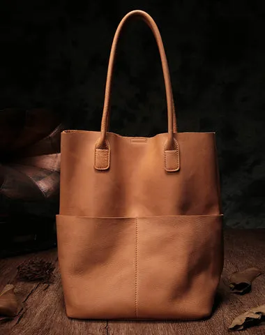 Fashion Black Leather Tote Bag Shopper Bag Brown Tote Purse For Women