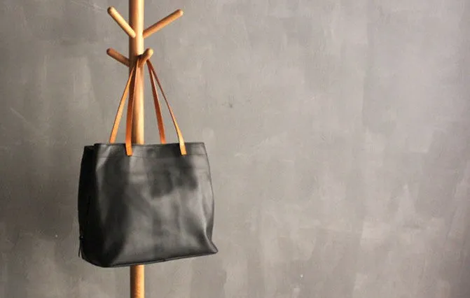 Fashion LEATHER Large Black WOMEN Tote Bags Tote Shoulder Purse FOR WOMEN
