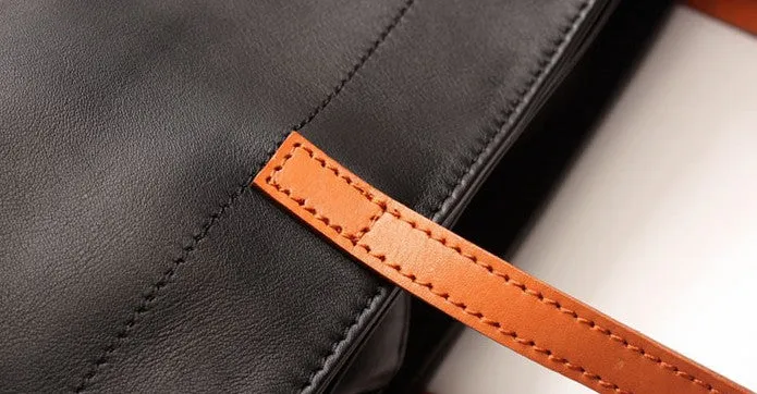 Fashion LEATHER Large Black WOMEN Tote Bags Tote Shoulder Purse FOR WOMEN
