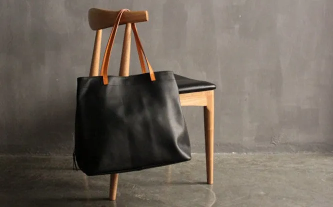Fashion LEATHER Large Black WOMEN Tote Bags Tote Shoulder Purse FOR WOMEN