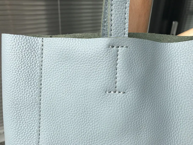 Fashion Womens Blue Leather Vertical Tote Bags Blue Shoulder Tote Bag Handbag Tote For Women