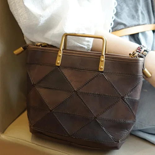 Fashion Womens Green Leather Woven Tote Bag Weaved Shoulder Bag Zipper Handbag for Women