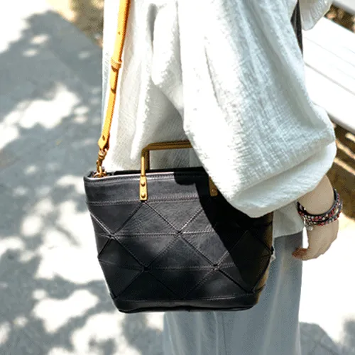 Fashion Womens Green Leather Woven Tote Bag Weaved Shoulder Bag Zipper Handbag for Women