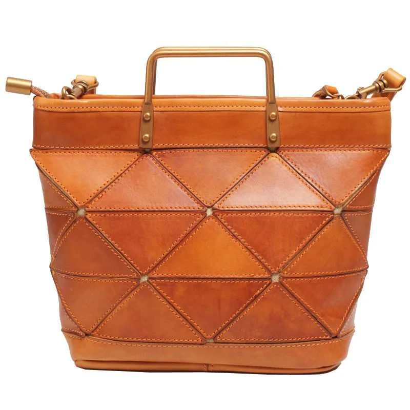Fashion Womens Green Leather Woven Tote Bag Weaved Shoulder Bag Zipper Handbag for Women