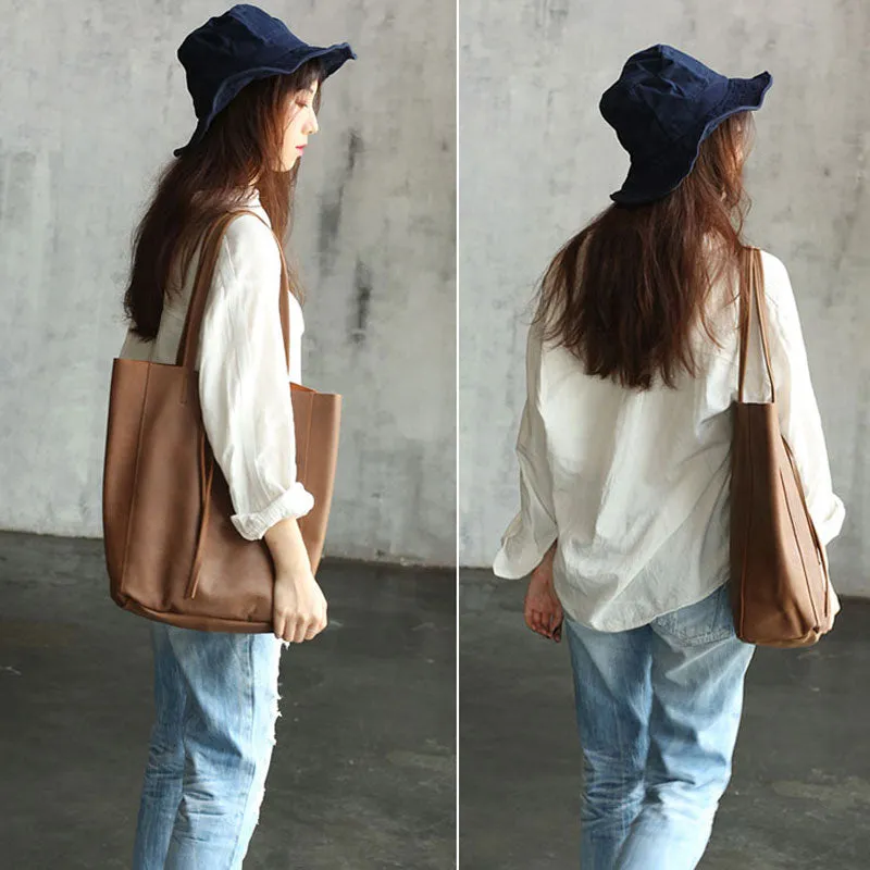 Fashion WOMENs LEATHER Tote Bag Vintage Tote Purse FOR WOMEN
