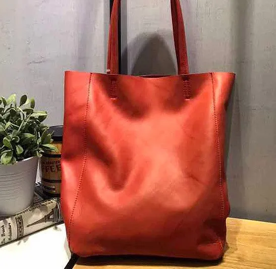 Fashion WOMENs LEATHER Tote Bag Vintage Tote Purse FOR WOMEN