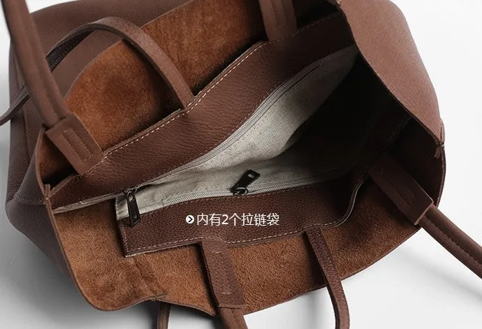 Fashion WOMENs LEATHER Tote Bag Vintage Tote Purse FOR WOMEN