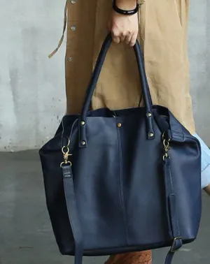 Fashion WOMENs LEATHER Work Tote Bag Vintage Tote Shoulder Purse FOR WOMEN