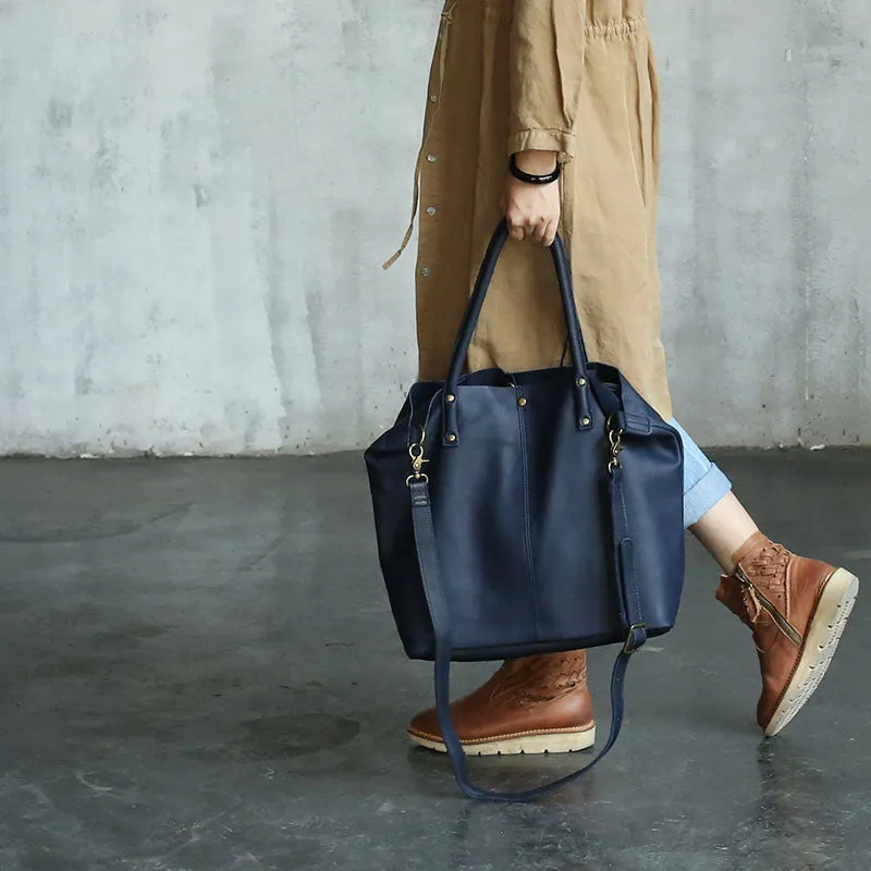 Fashion WOMENs LEATHER Work Tote Bag Vintage Tote Shoulder Purse FOR WOMEN