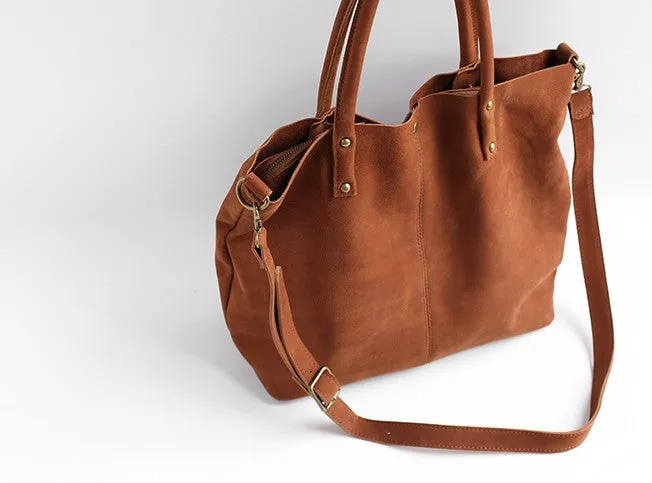 Fashion WOMENs LEATHER Work Tote Bag Vintage Tote Shoulder Purse FOR WOMEN