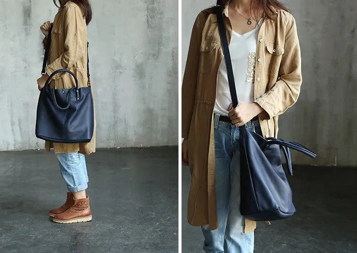 Fashion WOMENs LEATHER Work Tote Bag Vintage Tote Shoulder Purse FOR WOMEN