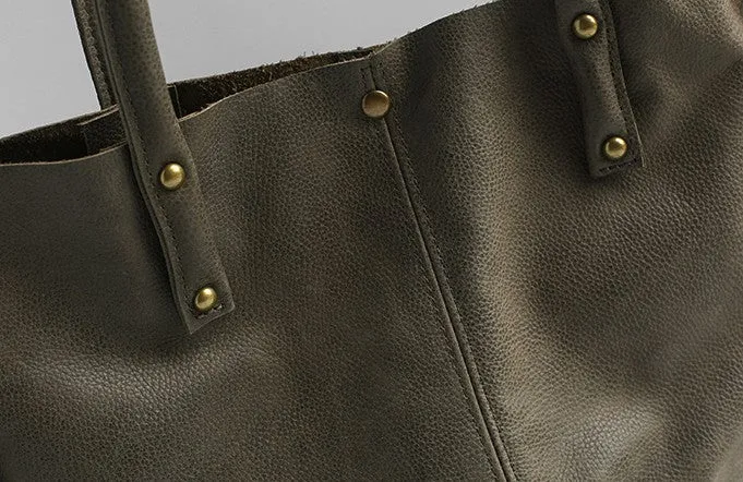 Fashion WOMENs LEATHER Work Tote Bag Vintage Tote Shoulder Purse FOR WOMEN