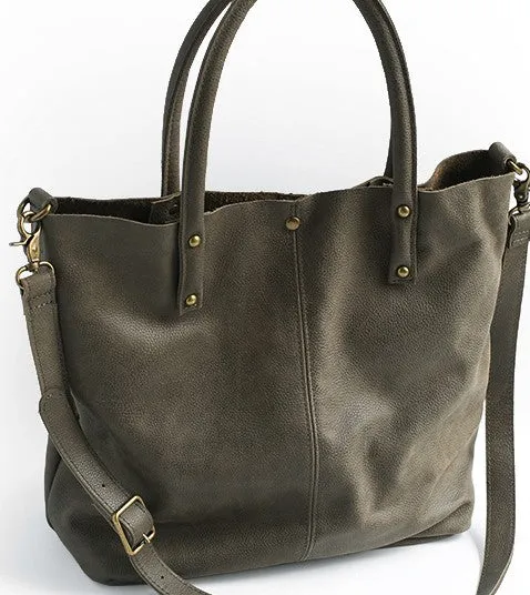 Fashion WOMENs LEATHER Work Tote Bag Vintage Tote Shoulder Purse FOR WOMEN