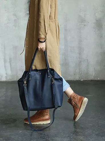 Fashion WOMENs LEATHER Work Tote Bag Vintage Tote Shoulder Purse FOR WOMEN