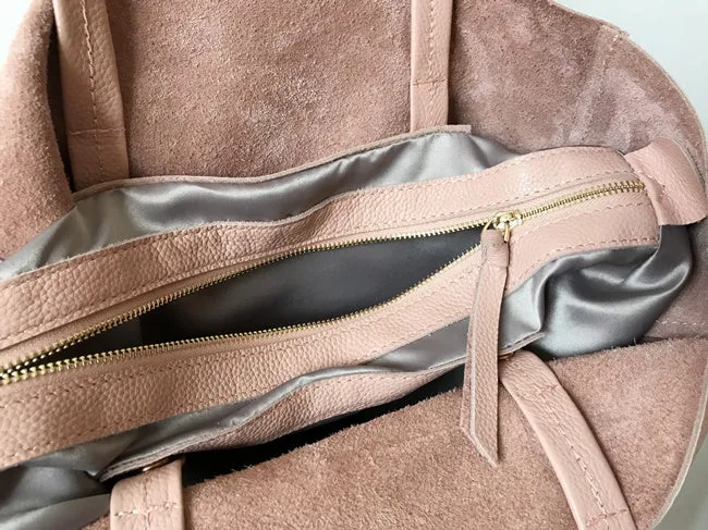 Fashion Womens Pink Leather Oversize Tote Bag Pink Shoulder Tote Bag Pink Handbag Tote For Women