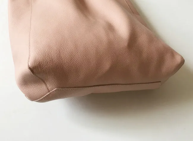Fashion Womens Pink Leather Oversize Tote Bag Pink Shoulder Tote Bag Pink Handbag Tote For Women