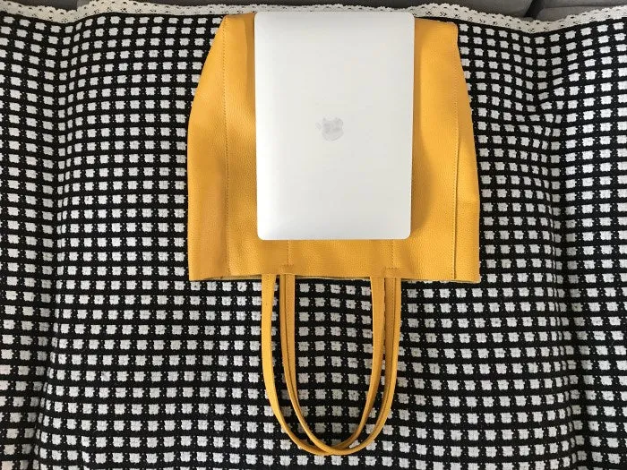 Fashion Womens Yellow Leather Oversize Tote Bag Yellow Shoulder Tote Bag Handbag Tote For Women