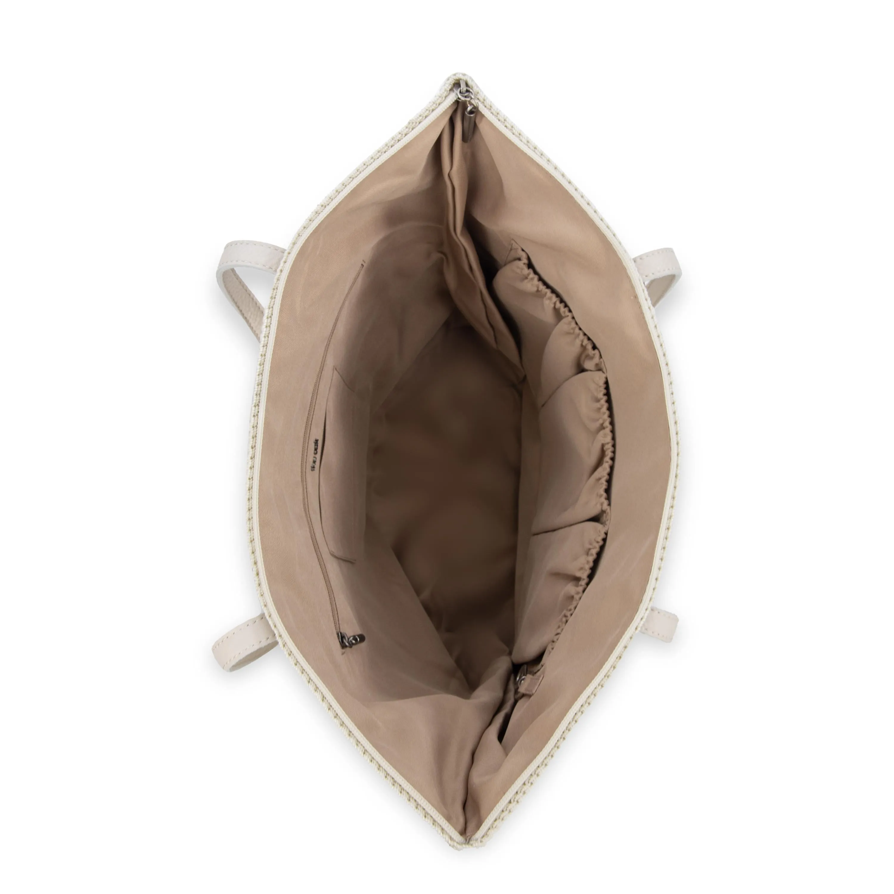 Faye Tote - Hand Crochet - Natural Medallion