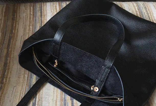 Genuine Leather Bag Handmade Tote Bag Shoulder Bag Handbag For Women