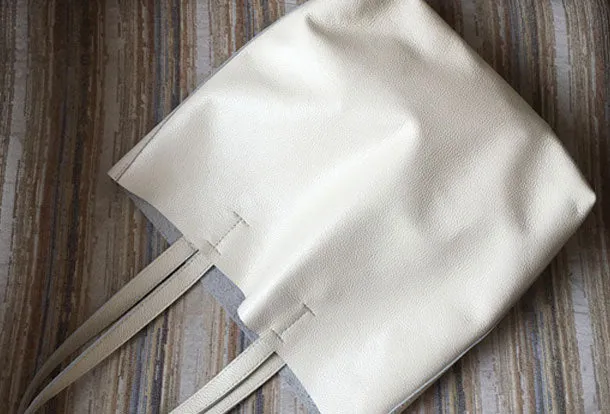 Genuine Leather Bag Handmade Tote Bag Shoulder Bag Handbag For Women