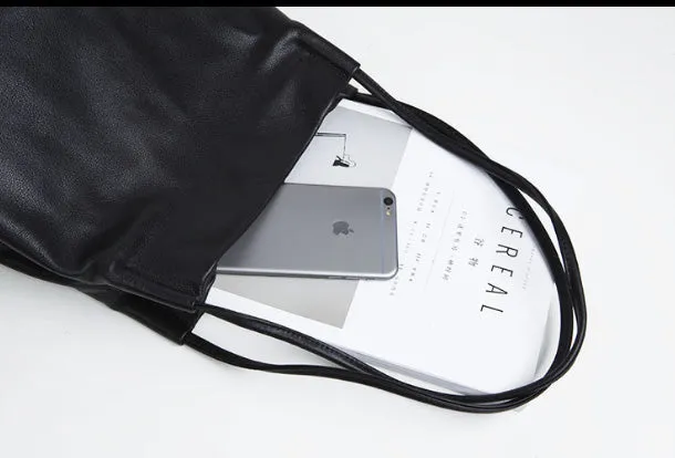 Genuine Leather Bucket Bag Large Tote Bag Shopper Bag Shoulder Bag Purse For Women