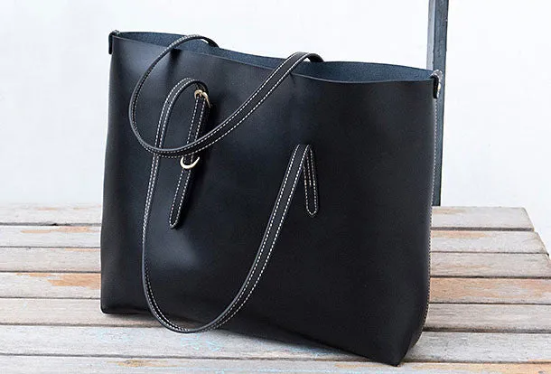 Genuine Leather handbag shoulder bag large tote for women leather shopper bag